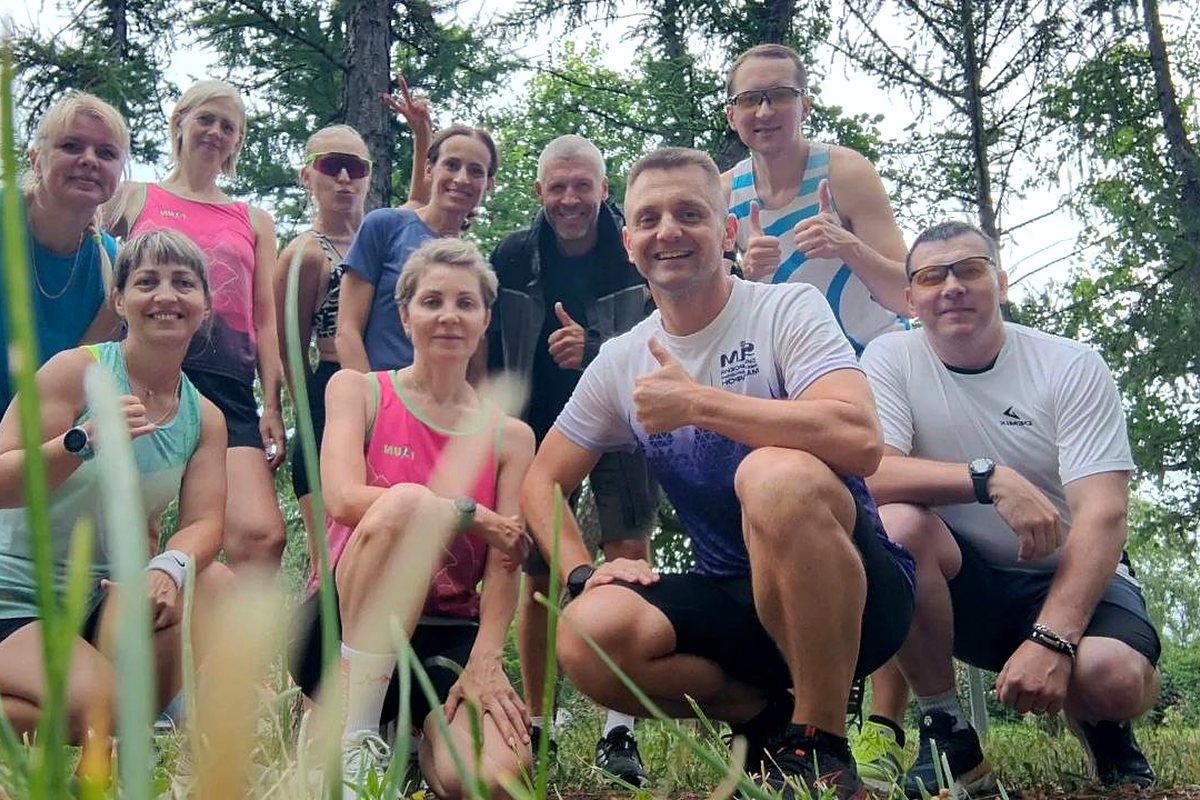 Команда клуба Iron Team после тренировки